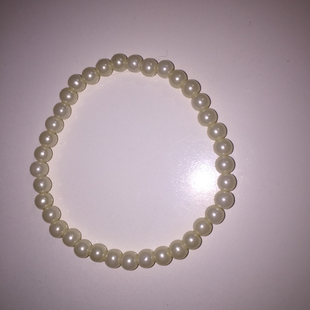 Faux pearl bracelet